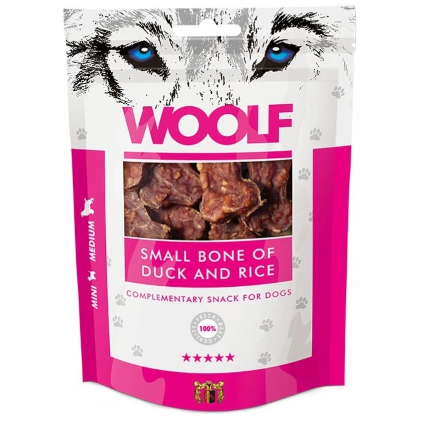 Woolf Hundesnack Små Ben med And og Ris